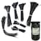 Electriduct Cable Tie Kit, 4 in, 6 in, 8 in, 11 in L, Black, Nylon, 18 lb, 40 lb Strength CT-KIT-SM-BK - alternate 2